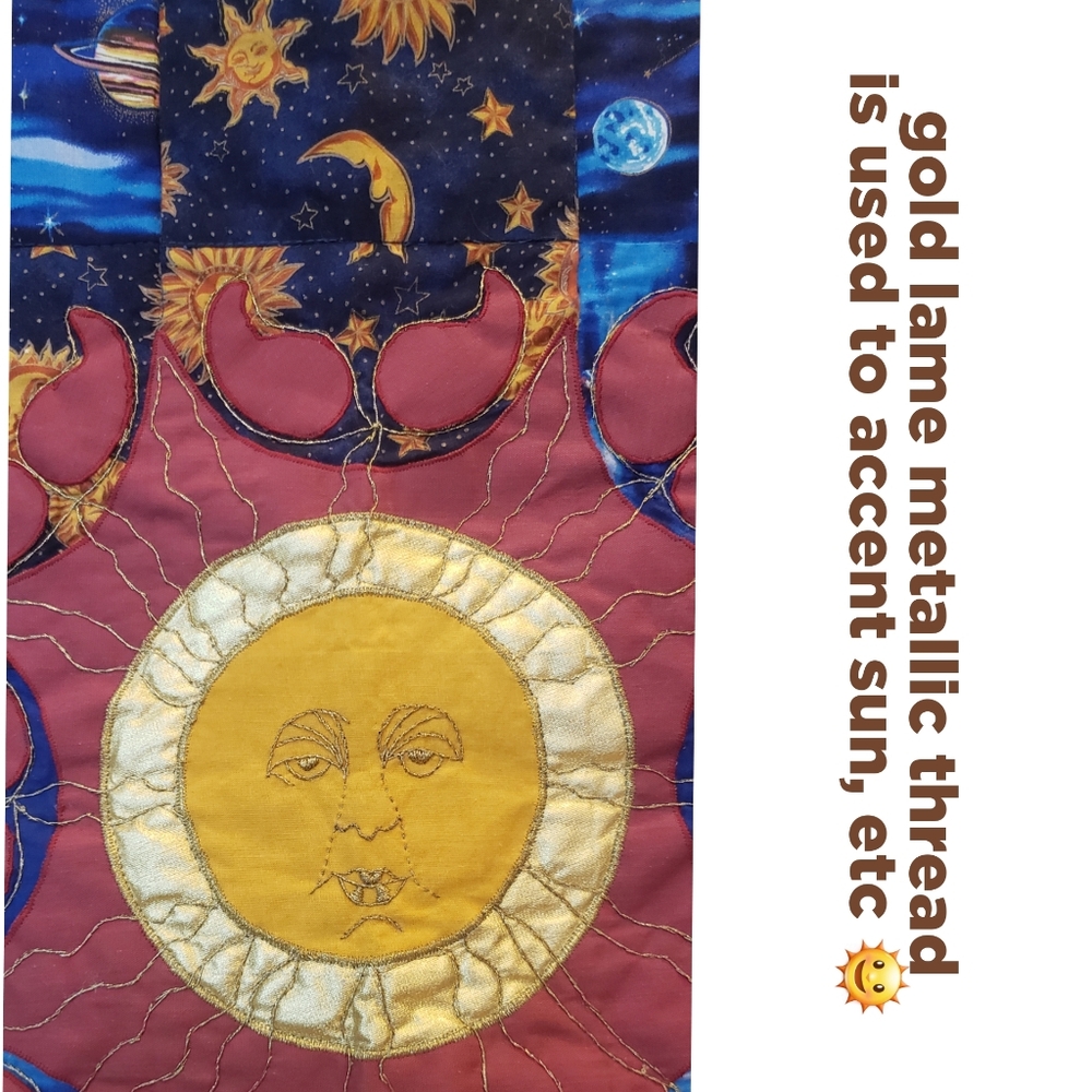*🌞SALE🌜*  Custom wall hanging with sun, moon, stars, planets! - Picture 2 of 10